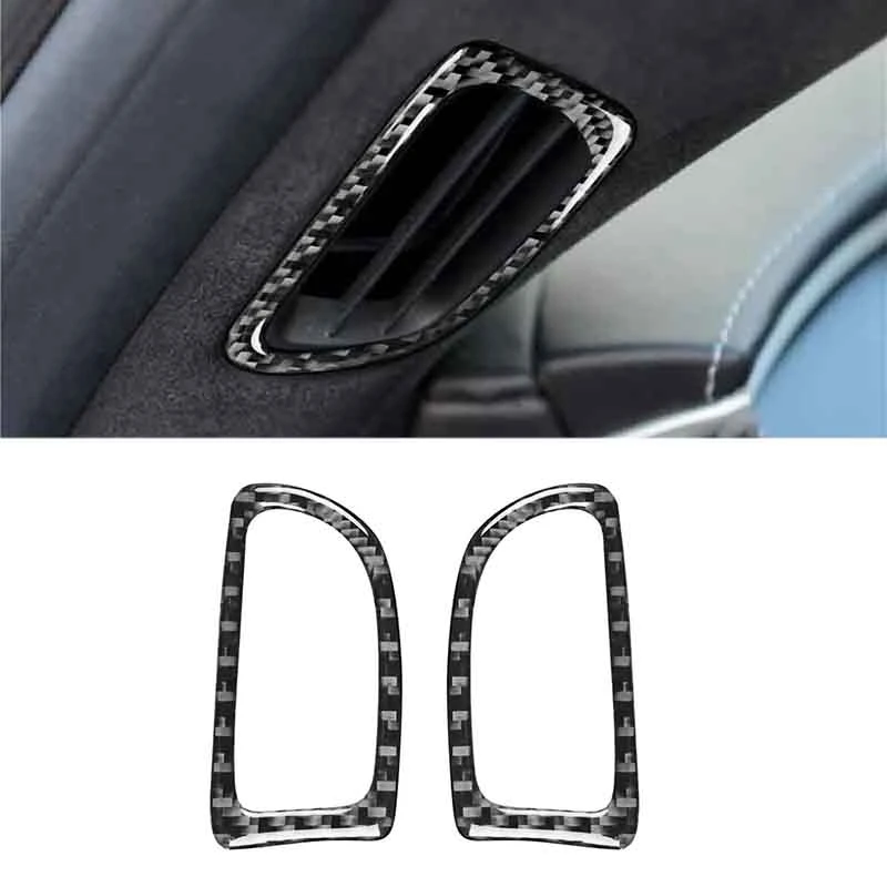 Carbon Fiber Demist Air Outlet Trim Sticker For Chevrolet Corvette C7 2014-2019 | Автомобили и мотоциклы