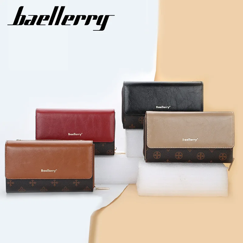 2021 Women Shoulder Bag High-Quality Fabric Fashion Printing Female Wallet Zipper Phone Purse Money Cards Holder Coins Pocket