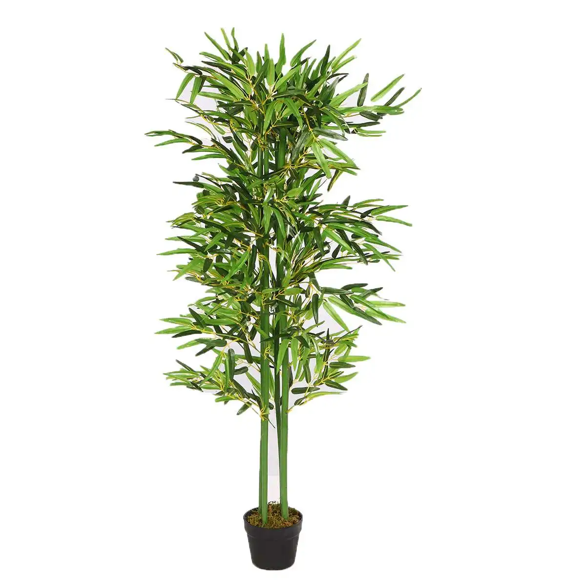 

Fake Bamboo Silk Plant Simulation Bamboo Leaves Props Artificial Plants Green Leaves Green Plants for Home Garden Hotel Decor