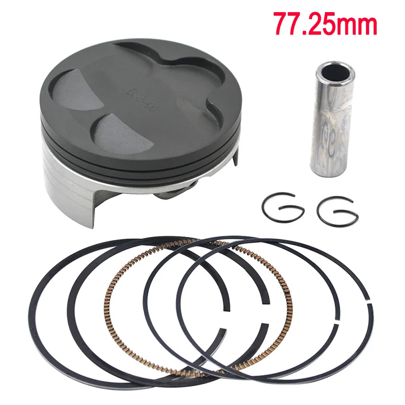 77.25mm Piston Kit Мотоцикл STD~+ 100 77 мм~ 78 мм комплект поршневых колец для YAMAHA YZ250F WR250F YZ250 WR250 yz WR 250 F 250R 2001 2002 5NL-11631-00-00 - Цвет: 77.25mm Piston Kit