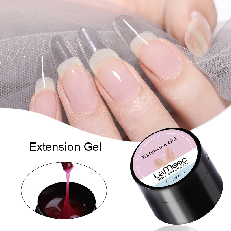 LEMOOC 5g простираются УФ желе построения пальца расширение с украшением в виде
