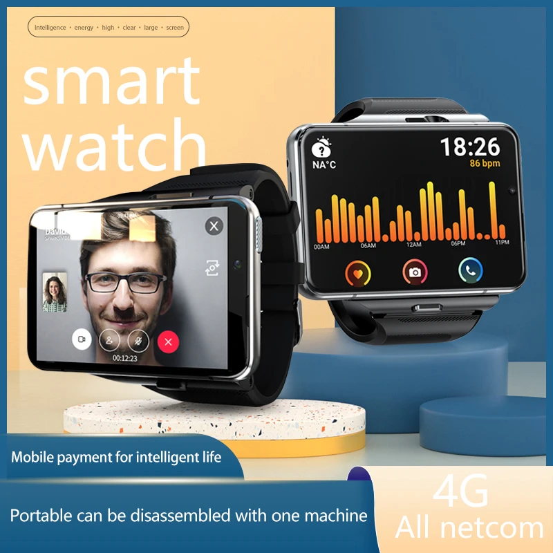 

KSUN2021 New Max SmartWatch 4G Full Netcom Waterproof Sports Smart Watch 2.88 Inch 4GB+64GB LCD 2300mAh Battery SmartWatch KSW22