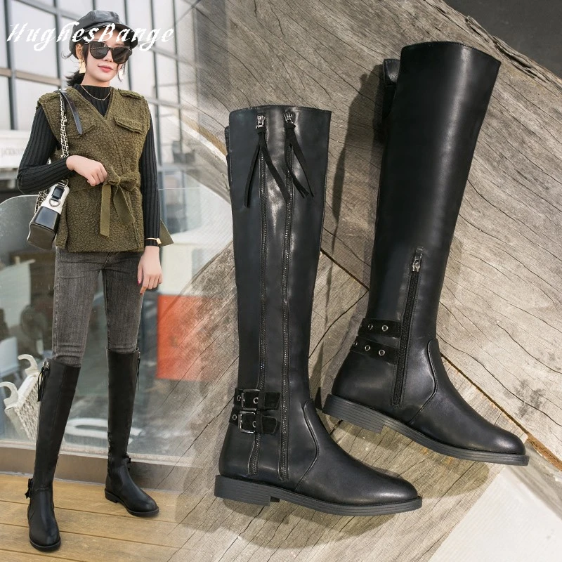 Ботинки женская обувь Женская мода 2019 г. Осень-зима новый стиль удобные с круглым