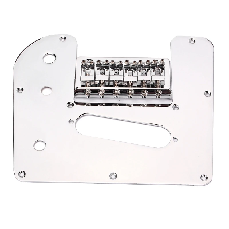 

Chrome Plated 6 String Electric LAP Steel Guitar Control Plate with Bridge Set