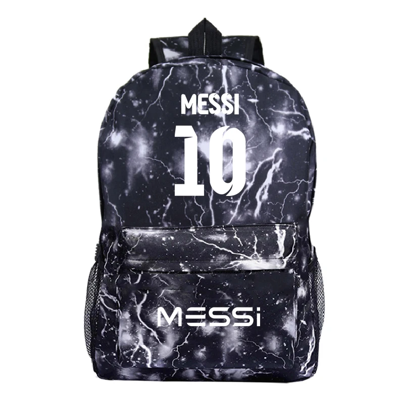 Популярный Футбольный рюкзак Messi10 с новым рисунком для ноутбука Mochila, модный мужской рюкзак для мальчиков и девочек, Мужская и Женская дорожная сумка для ноутбука