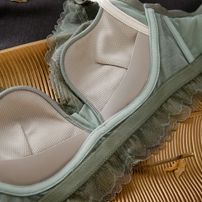 Белое комфортное мягкое тонкое хлопковое нижнее белье бюстгальтер для женщин