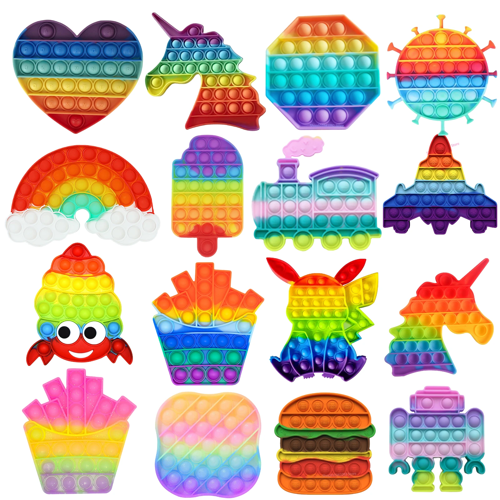 Антистресс новинка Радужный Пузырь для рук | Игрушки и хобби