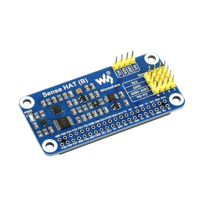 Waveshare Sense HAT (B) for Raspberry Pi Multi Powerful Sensors Supports External 3.3V I2C | Компьютеры и офис