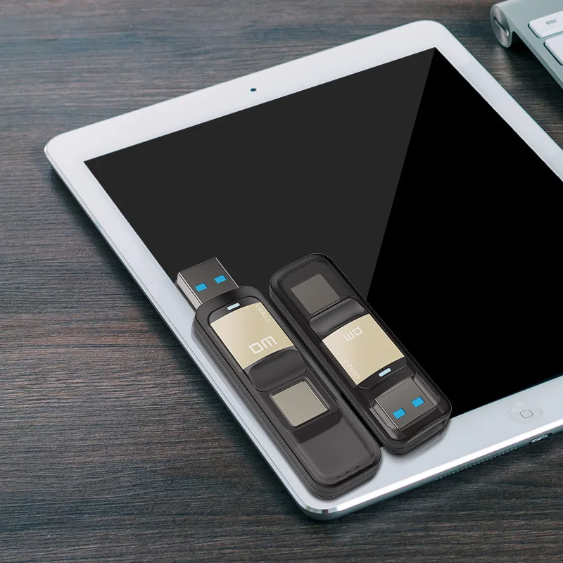 USB флэш-накопитель DM с 128 ГБ 64 32 Usb-флешка шифрованием отпечатков пальцев PD061 usb 3 0