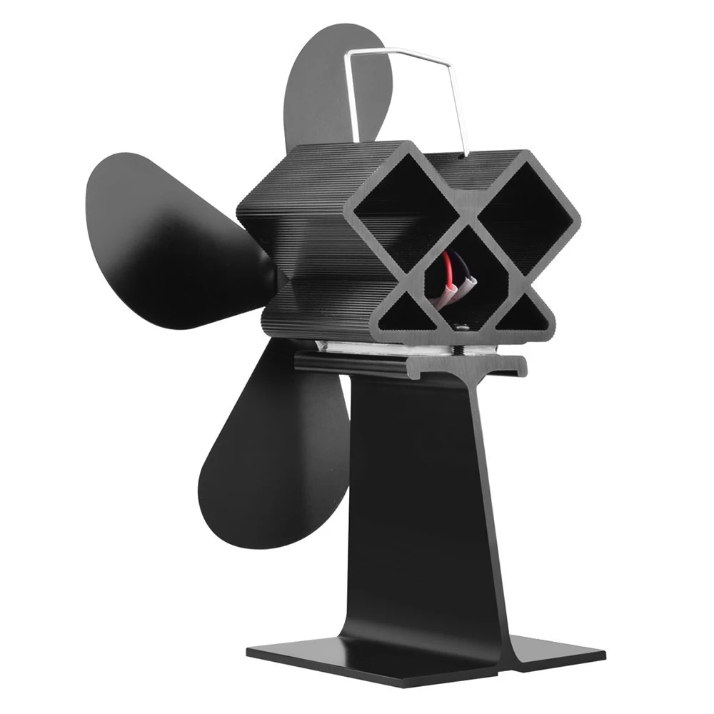 Горячая Черная плита вентилятор 4 лопасти для камина тепловой мощности komin