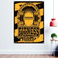 fitness gym workout motivation quote poster wall art hanging paintings bodybuilding exercise wallpaper banner flag wall decor