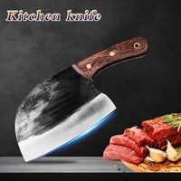 6 kitchen chef knife forged 5cr15mov stainless steel butcher knife meat chopping cleaver vegetables slicer kitchen accessories