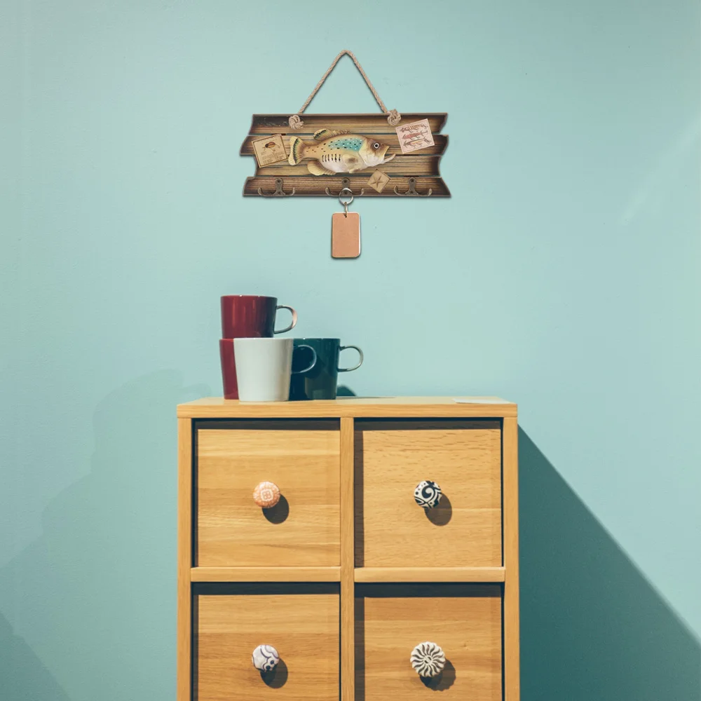 

1pc Mediterranean Style Wall Decor Home Decorative Wall Storage Hanger