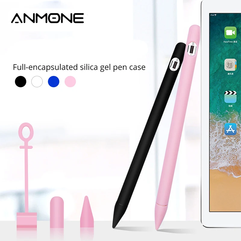 Цветной Мягкий силиконовый чехол для Apple Pencil 1 го цвета защитный планшета