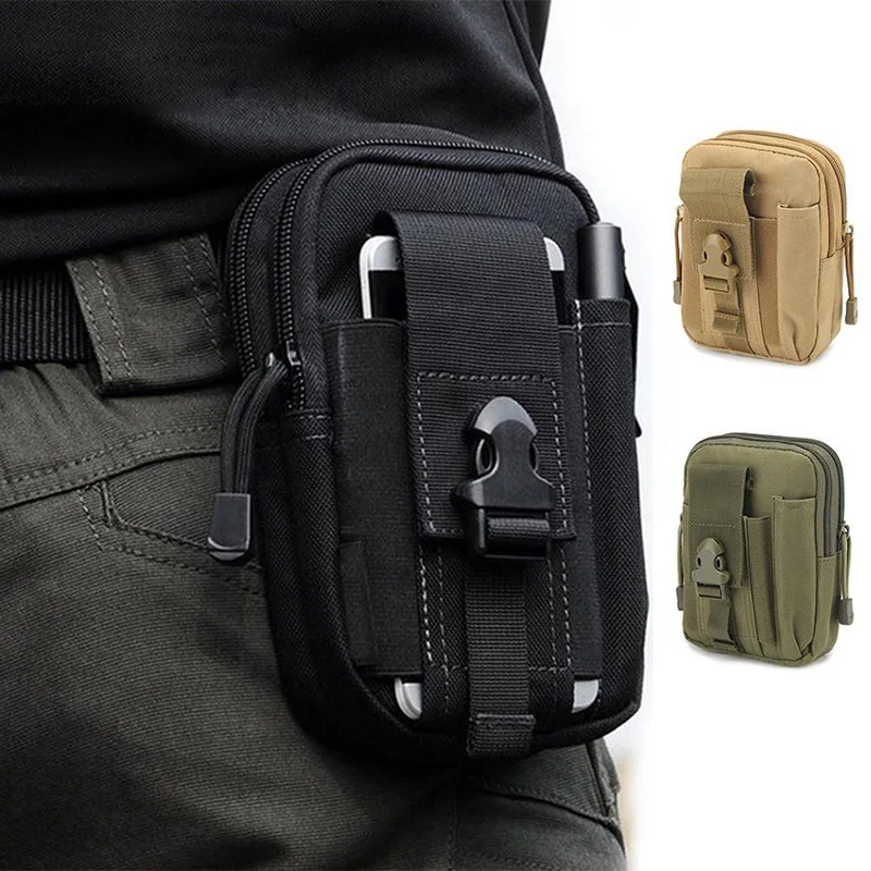 

Men Waist Bag Canvas Fanny Pack Belt Phone Drop Leg Bags Military Zipper Waterproof Phone Waist Packs 5.7 inch Cellphone Bum Bag