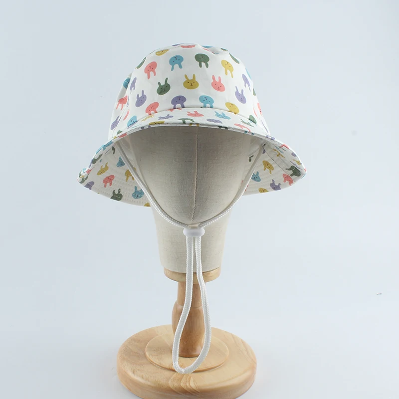 Летняя Детская Солнцезащитная шляпа Панама детское ведро с мультяшным рисунком