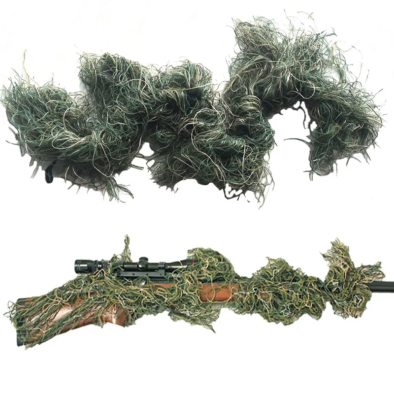 

Elastic Synthetic Camouflage Sniper Rifle Wrap Ghillie Paintball Airsoft Hunting Rifle Gun Cover Camo Hunting Gun Wrap 1.2m