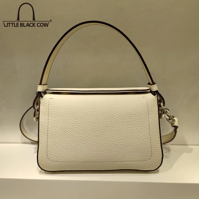 

Женская сумка из натуральной кожи, повседневные офисные дамские однотонные сумки-конверты из воловьей кожи белого цвета, однотонные дамски...