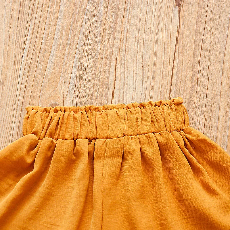 

Baby Girls Clothes Sets Summer Kids Clothes Chiffon Tops+Shorts Tracksuit Suit For Toddler Girls Outfit Children Clothes 2020