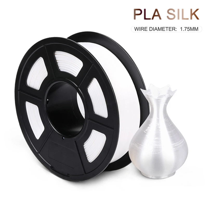 

SILK PLA Filament 1.75mm 3d Printer Filament Silk Feeling Gold 1kg Silky Rich Luster PLA 3D Printing Materials free shipping