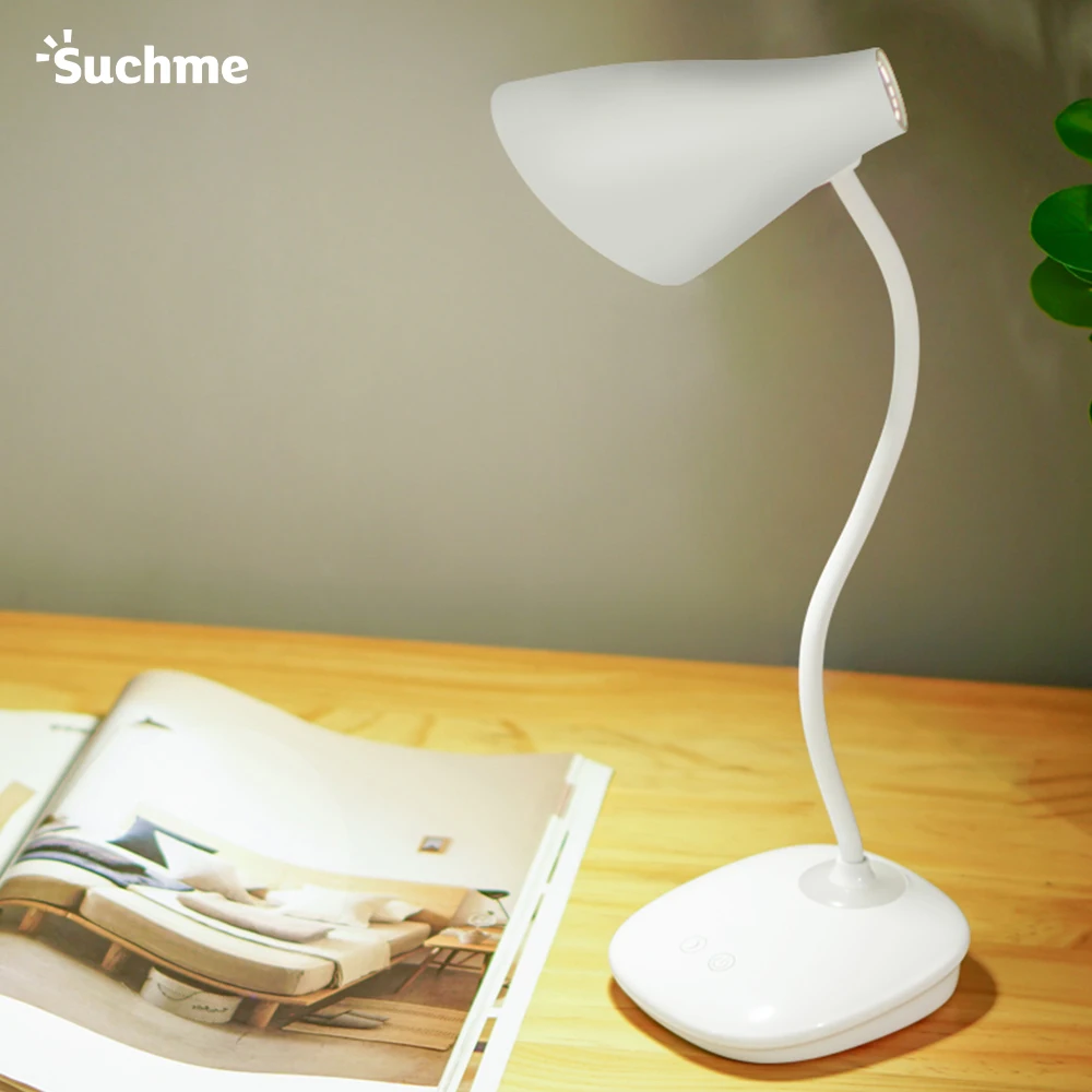 

Suchme USB Rechargeable Desk Lamp Foldable Dimmable Touch Learning Children Bedroom Bedside Night Light 1200mAh Li-on Battery 50