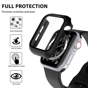 2pcs Protective Case for Apple Watch 1 2 3 Tempered Glass Screen PC
Protector Clear Cover for iWatch Wearable Devices Smart Part