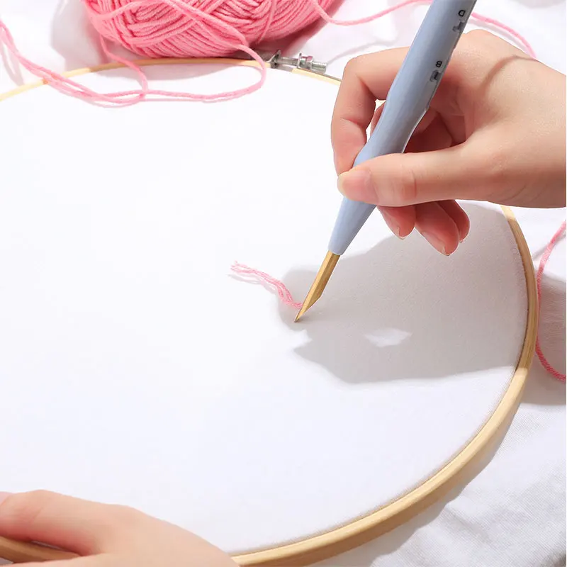 

Jiwuo Embroidery Pen Set Magic Patterns Punch Needle knitting Embroidery Stitching Needles DIY Craft Weaving Needle Tools