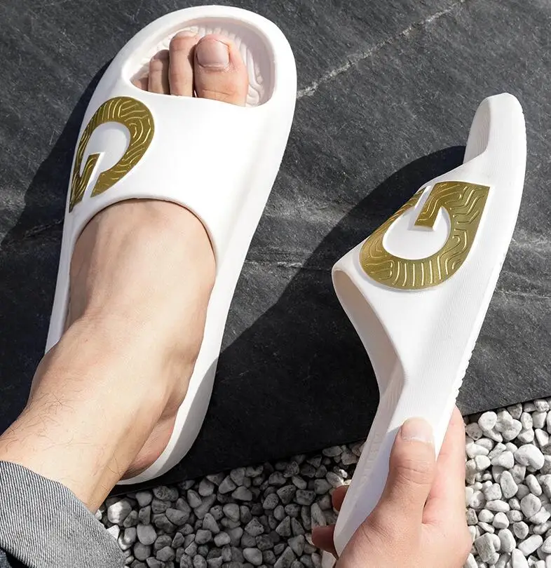 

Шлепанцы мужские/женские домашние на плоской подошве, Нескользящие тапочки, удобные тапочки для пола, летняя обувь