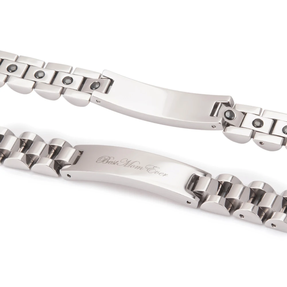 Wollet ювелирные изделия подарок для семьи сын мама папа дочка гематит ID браслет из