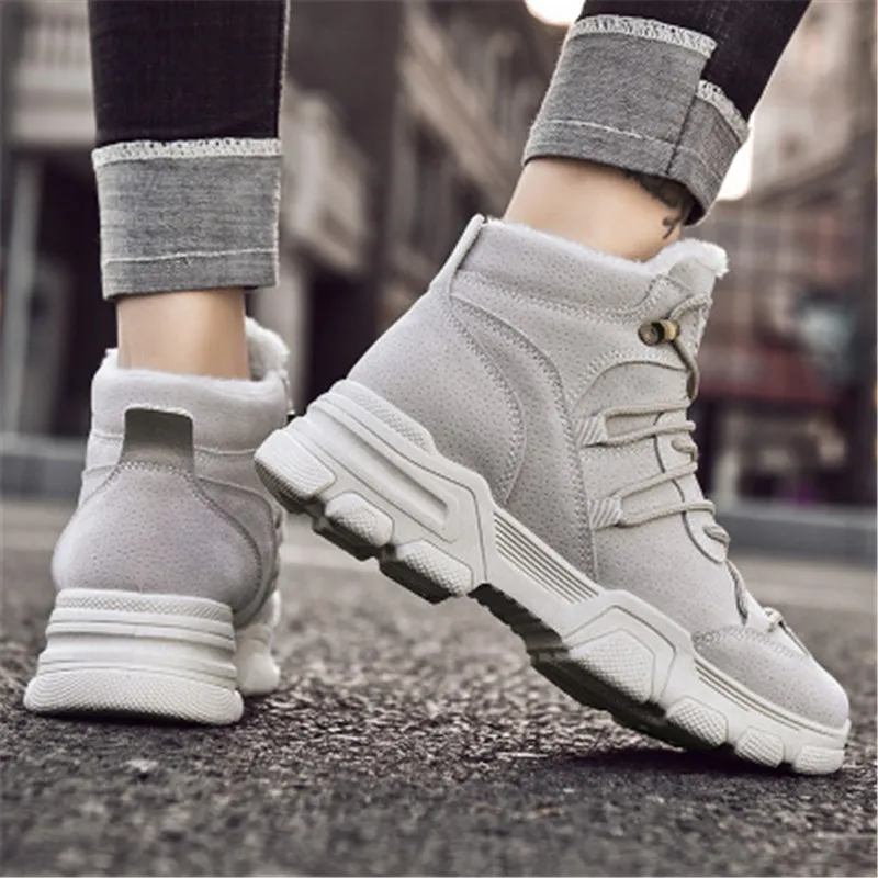Женские зимние ботинки повседневные кроссовки женская обувь для отдыха из