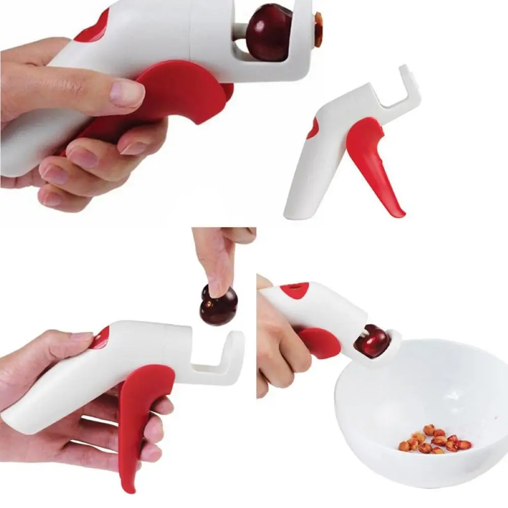 

Handheld Cherry Pitter Fruit Olive Core Seed Stone Remover Corer Kitchen Vegetable Cherries Fruits Core Remover Cutter Tool