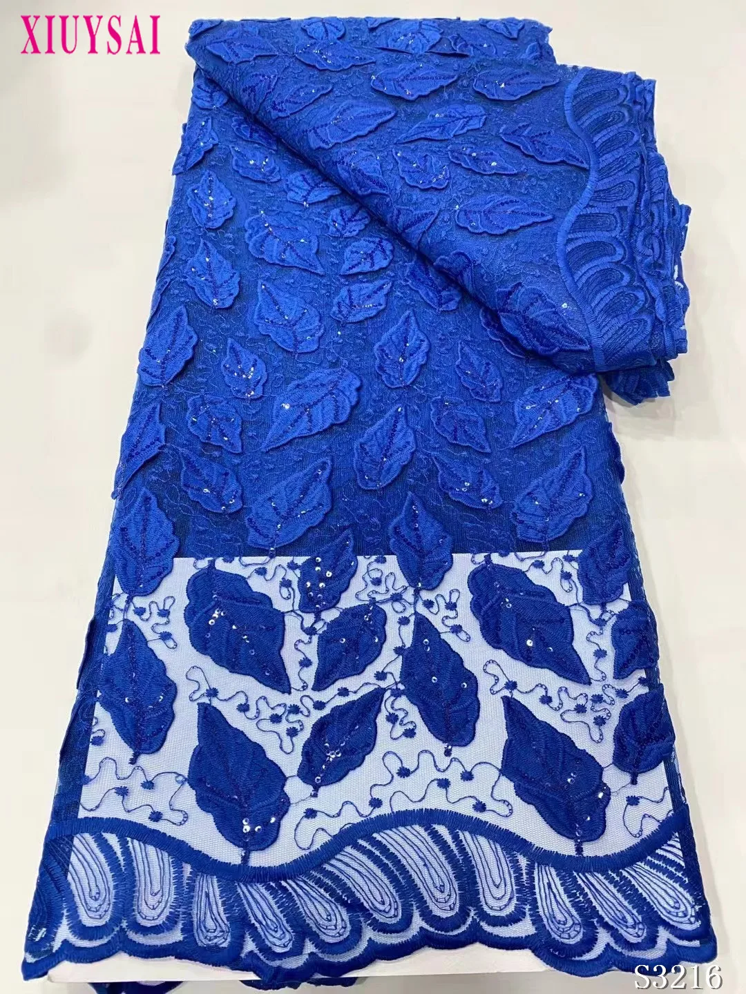 

2021 Cotton African Lace Fabric Nigerian Milk Silk Lace For African Tulle Mesh Lace Cord For Party Wedding dress 8 colors