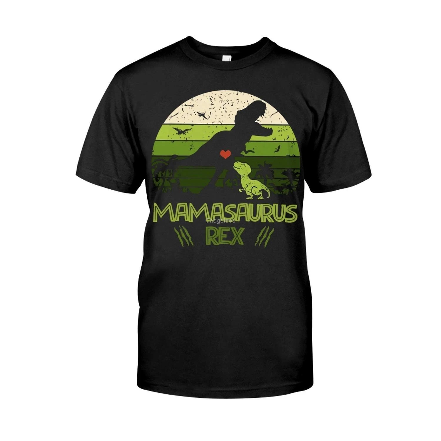 1 Детская футболка с капюшоном Mamasaurus Dinosaur Lover Premium 57 Black |