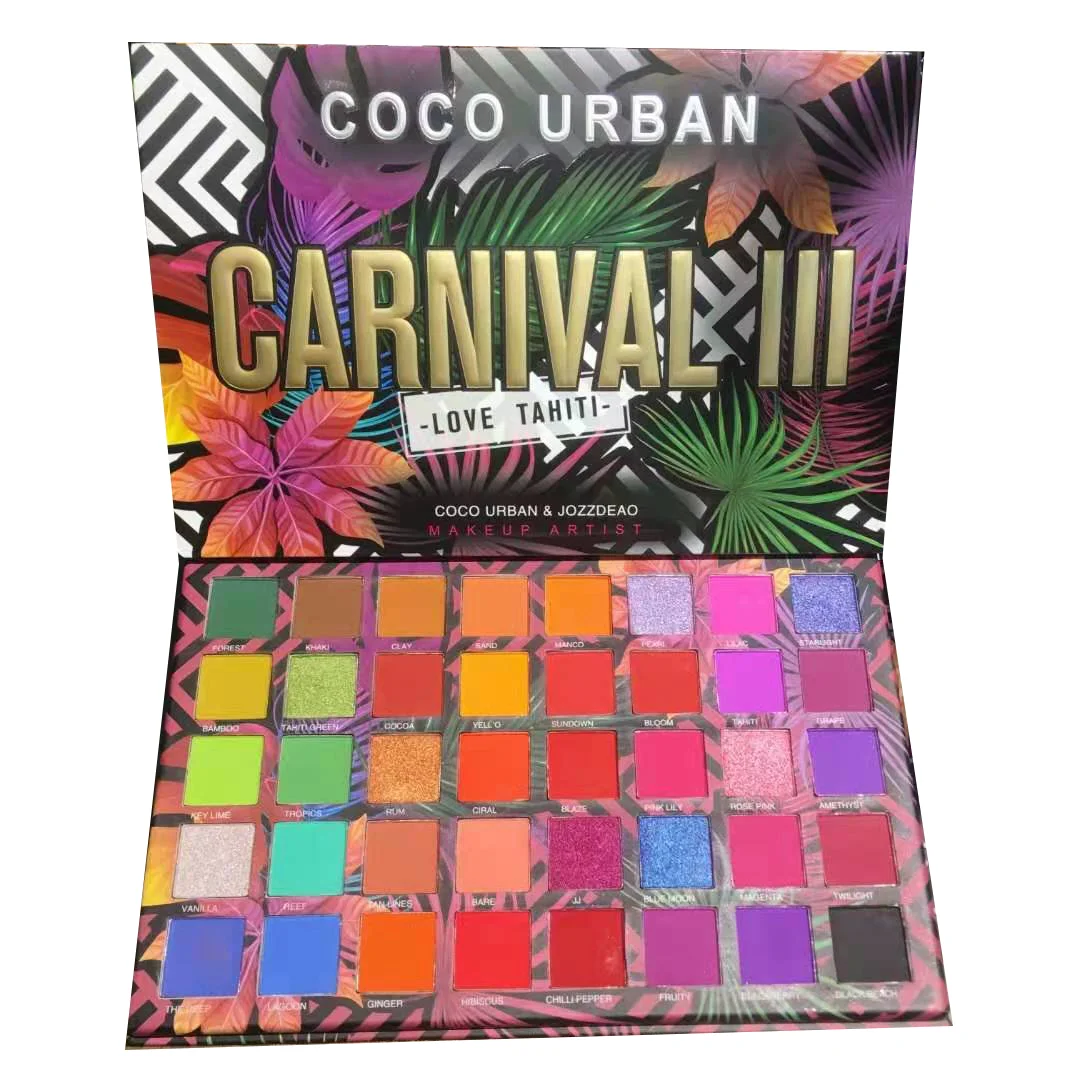 

Coco Urban 40 Colors Makeup Eyeshadow Palette Vivid Plant Summer Glitter Eye Shadow Shimmer Matte Eyes Cosmetic