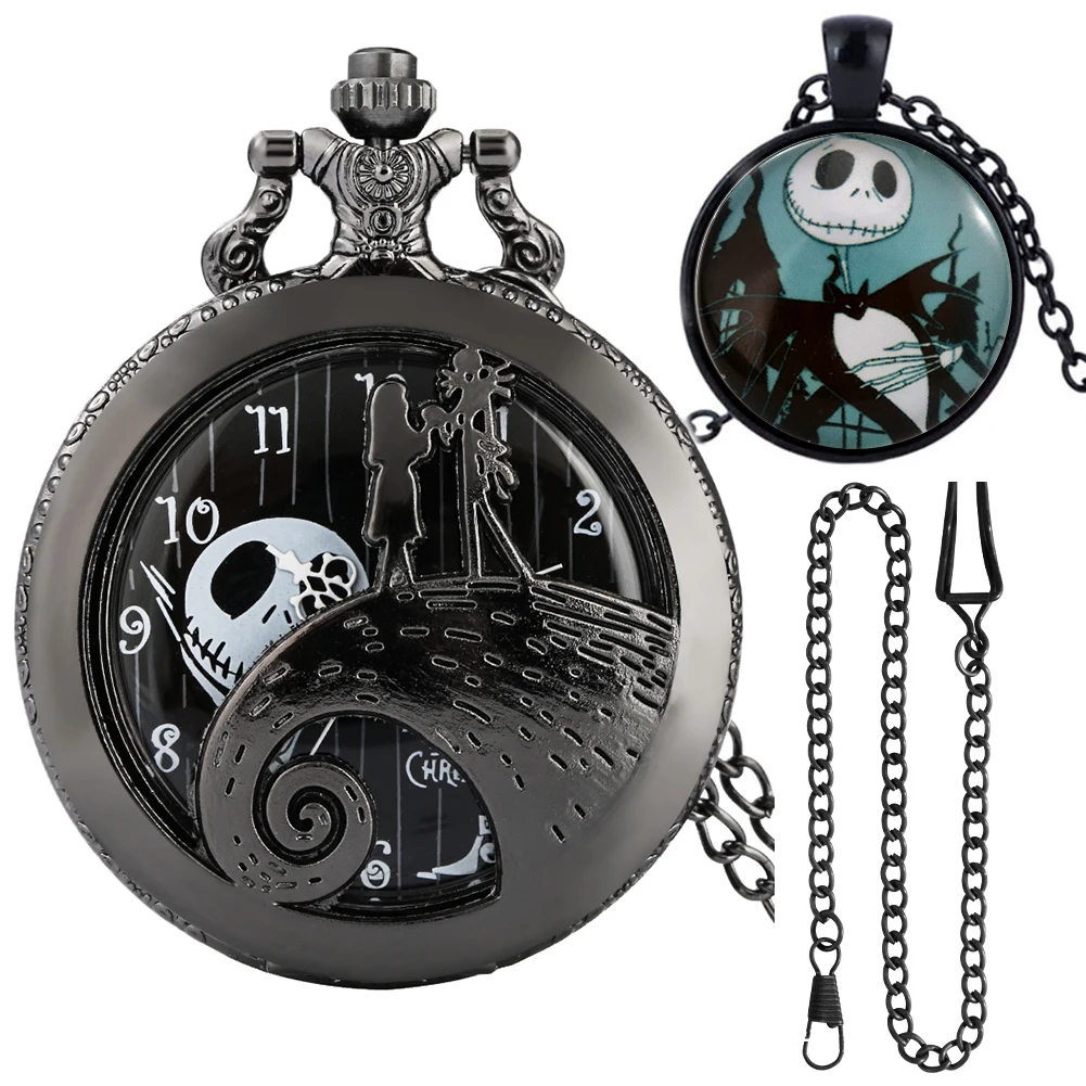 Exquisite Vintage Quartz Pocket Watch Fashion Necklace Pendant Chain Best Gifts Sets with Gift Box for Women Men