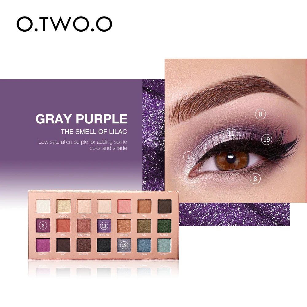 O.TWO.O New Eyeshadow Palletes Beauty Glazed Powder Shadows Glitter Diamond Shimmer Makeup Eye Shadow Palette 21 Colors |
