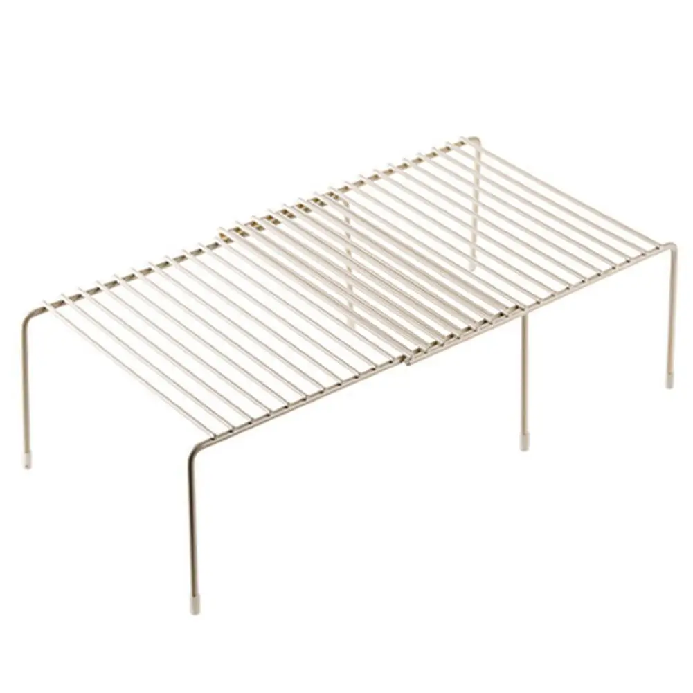 Кухня стеллаж для выставки товаров 1 Слои 31 57 см регулируемая Длина металлический