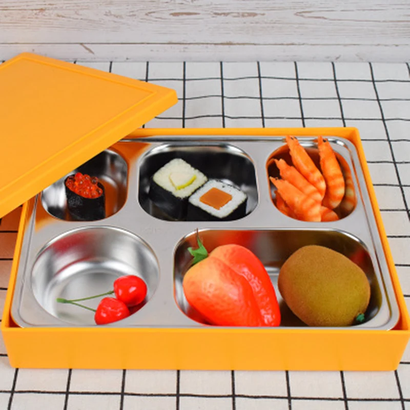 Коробка Bento из японской нержавеющей стали Ланч бокс закуска пищевой контейнер