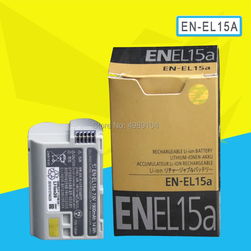 EN-EL15a ENEL15a RU EL15a Батарея батареи для Nikon D850 D810 D810A D750 D500 D7500 D7200 D7100 заменить EN-EL15/EL15