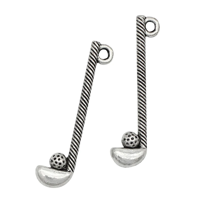 20 ~ 80 шт античные серебряные латунные Золотые 3D Подвески для клюшек гольфа |