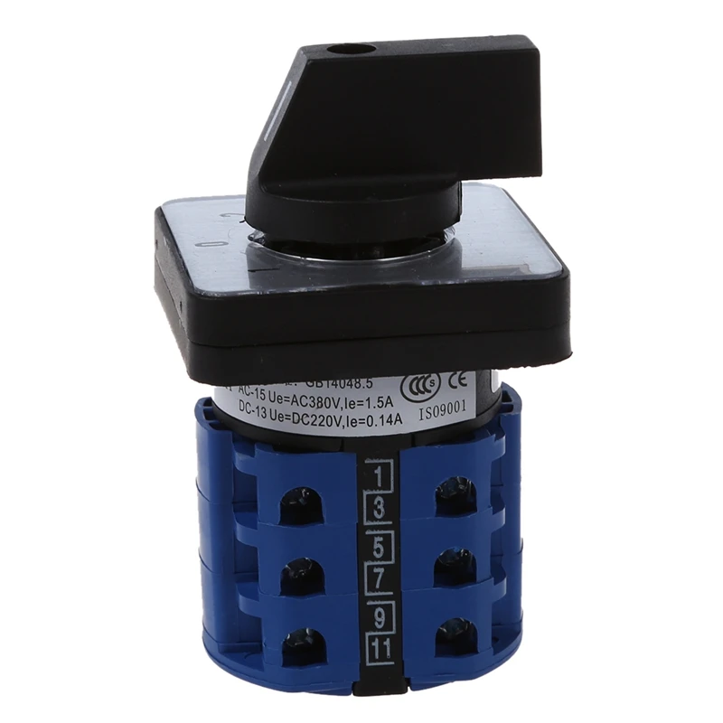 3 позиционный поворотный кулачковый переключатель 20 А|Выключатели| |