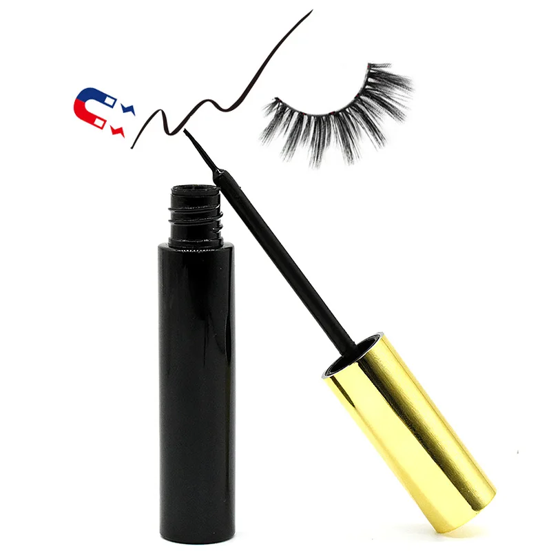 4ml Eyeliner Набор Магнитных Ушков, натуральные длинные 3D Магнитные накладные ресницы, жидкая подводка для глаз, искусственная норка, накладные ресницы, водостойкая ресница, удлинение - Цвет: 4ml Eyeliner