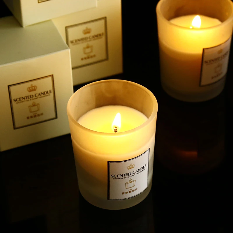 

Nordic Scented Candles Lemon Lavender Rose Home Decoration Wedding Wax Candles