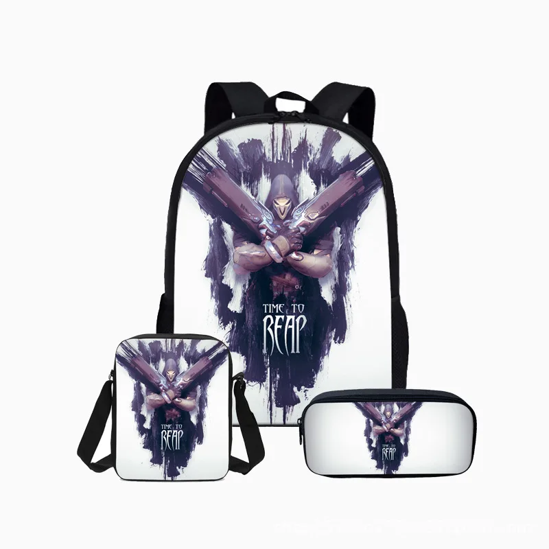 Рюкзак Overwatch для девочек и мальчиков детский школьный портфель с принтом