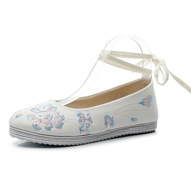 

Embroidered Qingfeng original antique cloth shoes flat spring and autumn new Hanfu shoes Melaleuca bottom women's shoes