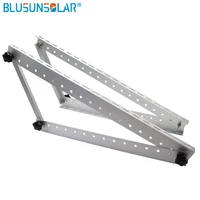50 set Triangle Aluminum Oblique beam and Triangel Back Beam 550mm 100W 300W Solar Panel Roof Mounting Bracket For Van