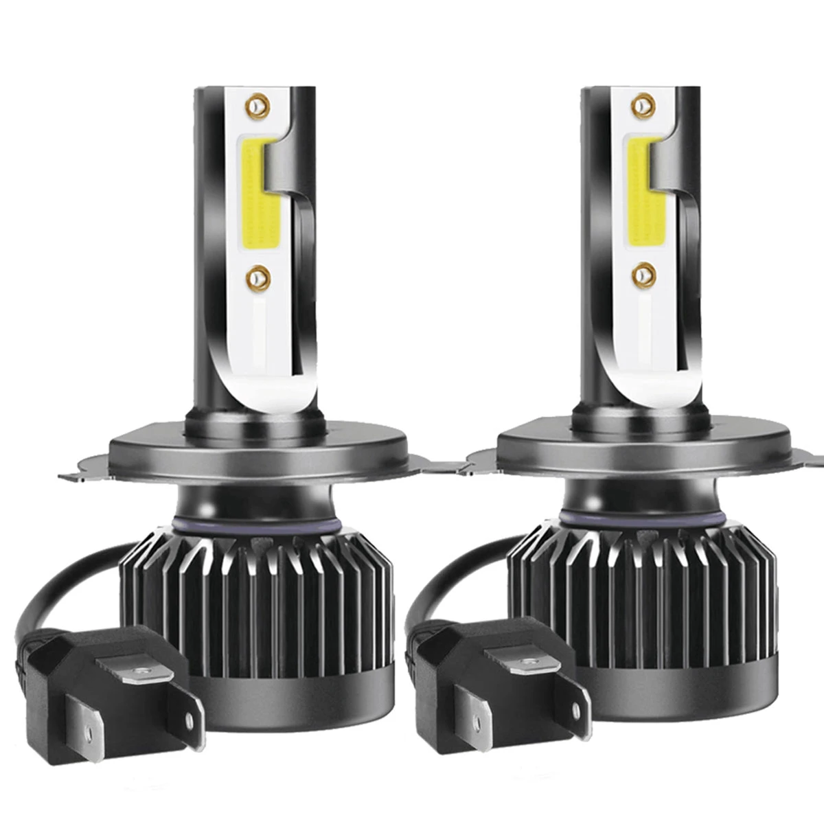

2pcs H4 COB LED Headlight Kit 6000K 80W 12000LM Car Bright White Head Lamp Bulb