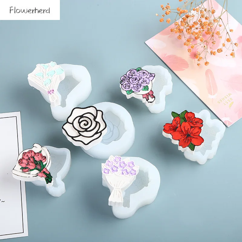 Fondnat Fondant силиконовые формы для выпечки Инструменты свадебный букет пресс форм