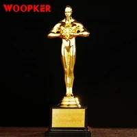 oscar trophy awards replica small gold man team sport race craft souvenirs party celebration custom gold plated gifts