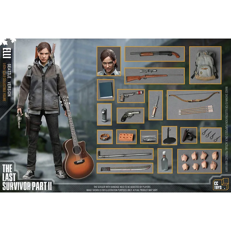 

CCTOYS 1:6 Scale The Last of Us 2 Elli Clicker Joe 12" Female Figure CollectIble Toys In Stock Item